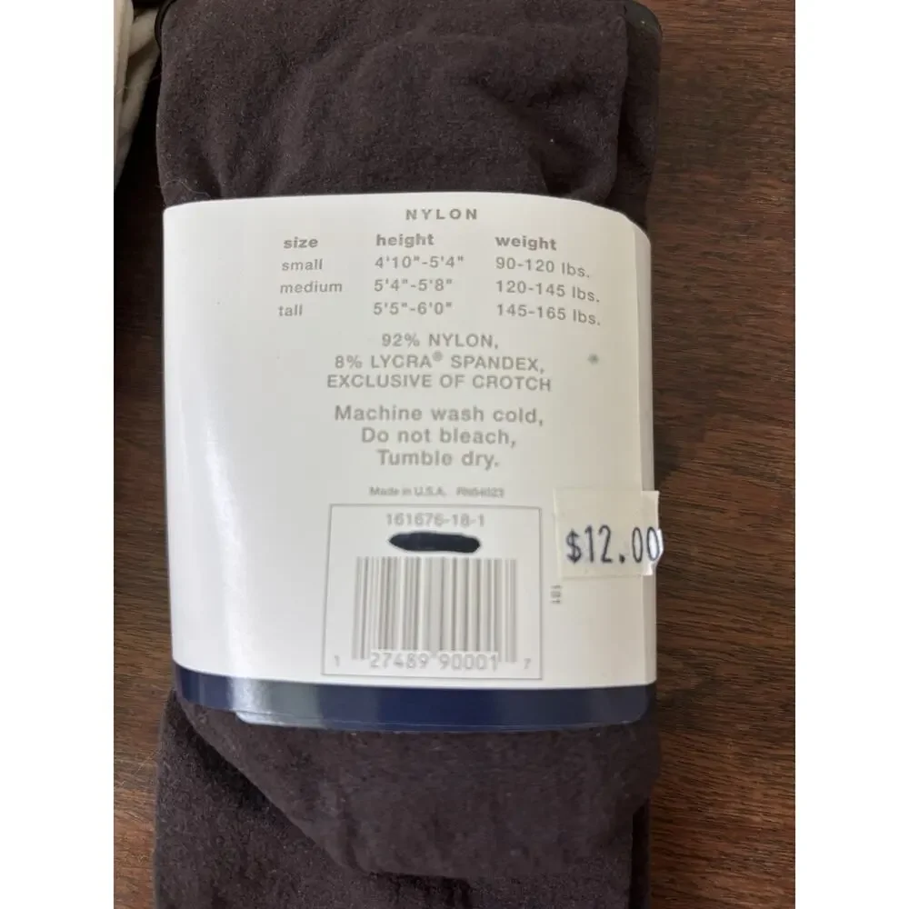 Vintage Gap Almost Opaque Tights Lot Of 4 Deadstock NWT Size Small USA Made 90s